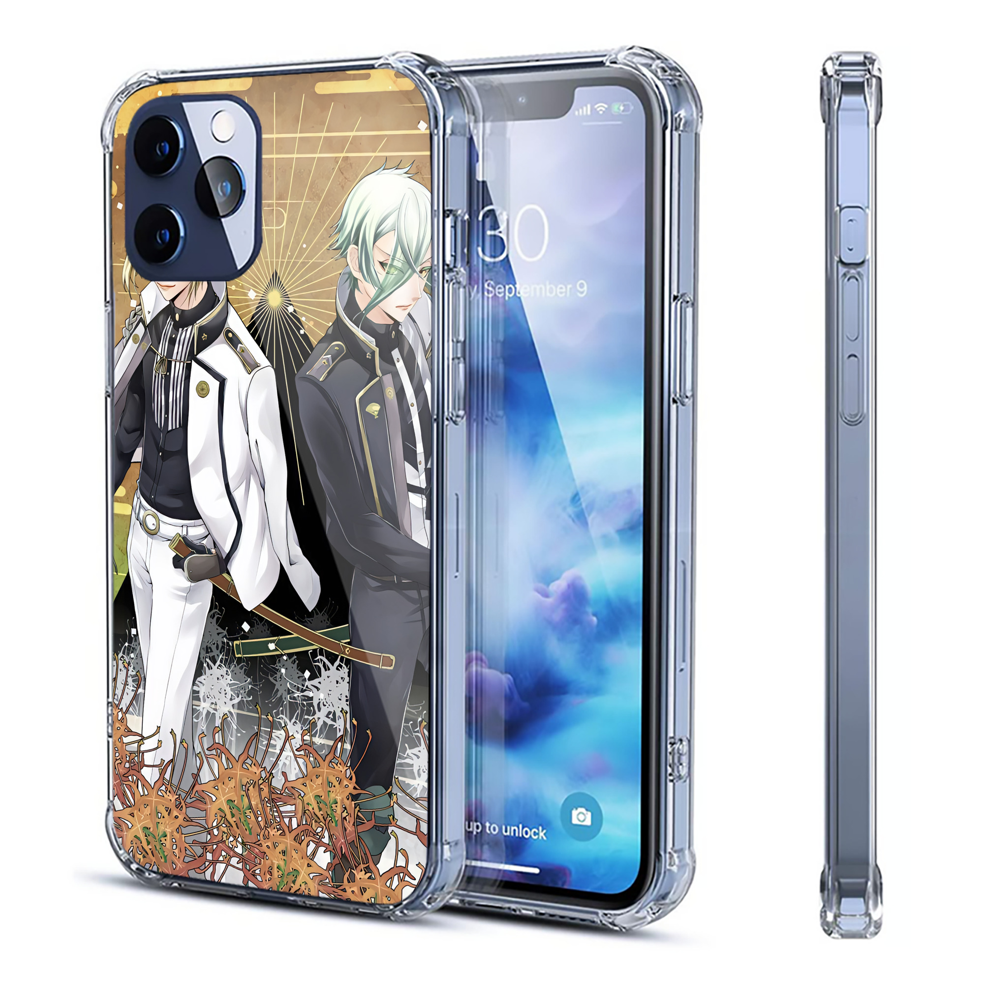 （画像用） 刀剣乱舞 Touken Ranbu 【iPhone 12シリーズ対応】透明スマホケース（クリアソフトケース）